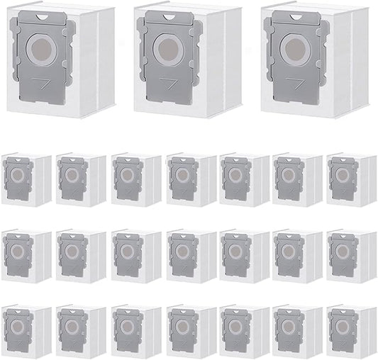 ApexOne 24 Pack Vacuum Bags for iRobot Roomba i, j, s Series, 104 Combo, 105 Combo, 105 Vac, Plus 405 (G185) (G181) Combo, Max 705 Vac, Max 705 Combo, Plus 504 Vac, Plus 505 Combo, Q0520 Robot Vacuum