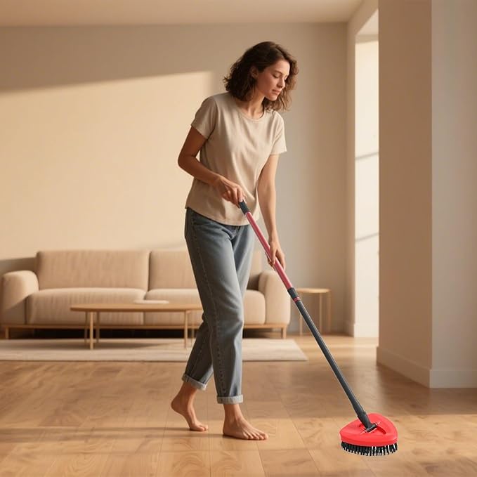Bublador Scrubber Mop Replace Head Compatible with O Cedar EasyWring 1 Tank,Spin Replacements Heads,Scrub Brush Attachment for Bathroom,Kitchen and Various of Hard Floors