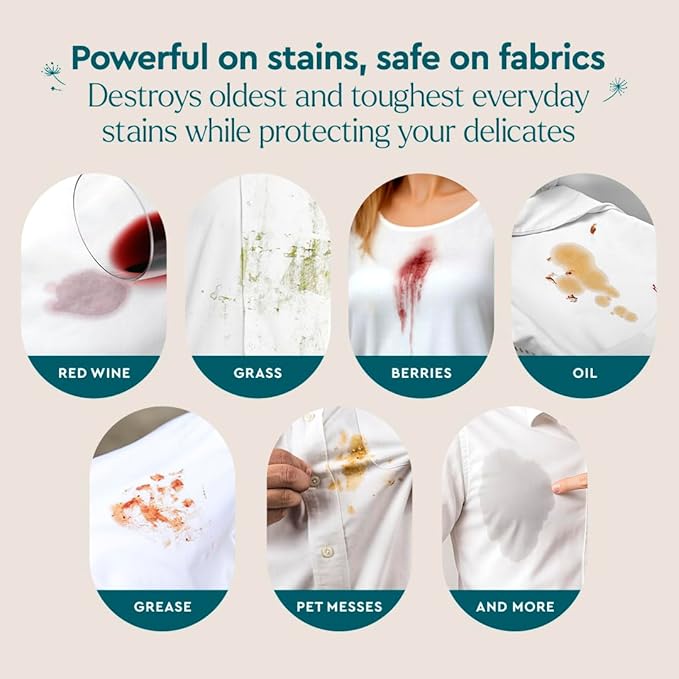 Puracy Stain Remover Spray, Natural Travel and Laundry Stain Cleaner for Clothes, Baby & Kids Stains, Oil & Fabric Spot Cleaner (Unscented, 4 oz, 2 Pack)
