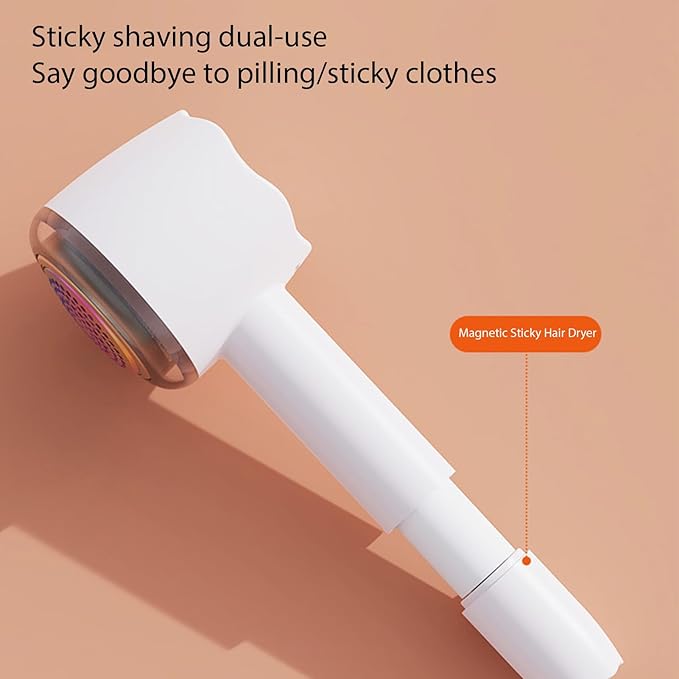 Fabric Lint Shaver, Clothes Fuzz Shaver, USB Powered Shaver and Lint Brush 2 in 1, Laundry Supplies to Remove Fuzz, Lint Balls, Pills On Clothes, Sweater, Seat Mat, Sofa, Furniture, Bedding (White)
