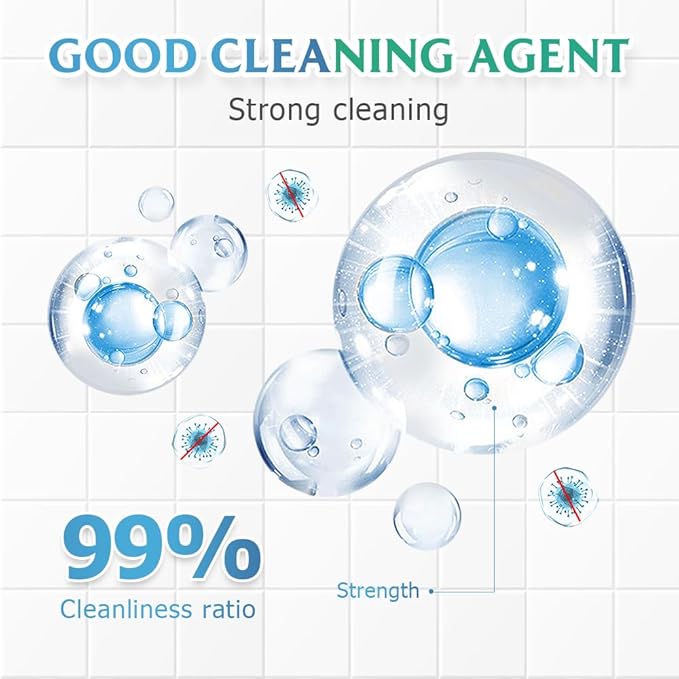 Toilet Cleaner, 2025 Upgrade Multipurpose Toilet Bowl Cleaner Toilets Cleane, Self Activating Powder for Toilets Bowls Cleaning, Powerful Foaming Toilets Bowls Cleaner, Deep Cleaning Tool (1)