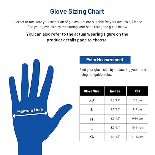 JMU 200 Nitrile Gloves XS, Disposable Latex-Free Powder-Free Gloves, Tear-Resistant, Non-Sterile, Violet Blue