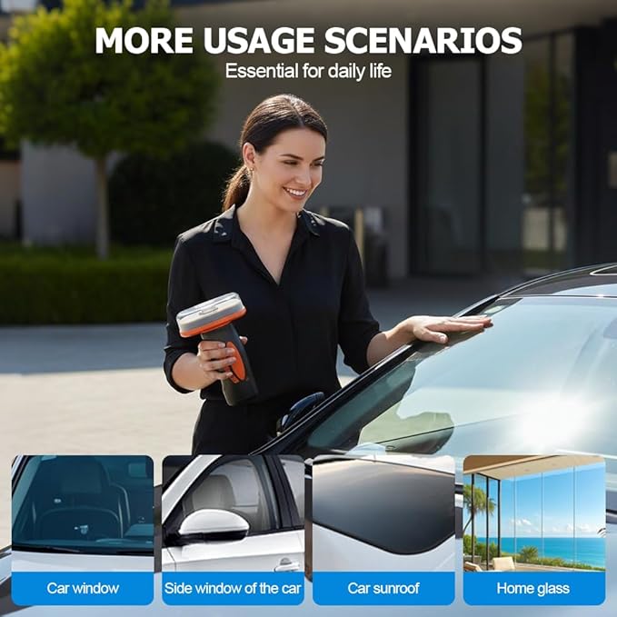 2025 Handheld Glass Oil-Film Remover, New Upgrade Emulsion Cleaner Glass Cleaning Board, Automotive Oil Film Cleaning Brush for Car Windows (3)