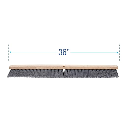 Boardwalk 20436 Floor Brush Head, 3" Gray Flagged Polypropylene, 36"
