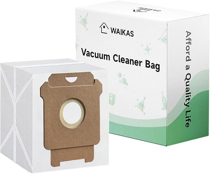 WAIKAS 18 Pack Vacuum Bags for iRobot Roomba 104 105 405 504 505 705 Combo 10 Max, i7+ i3+ i4+ i5+ i6+ i8+ j5+ j6+ j7+ j8+ j9+ s9+, i s j Series, for Roomba All Clean Base Automatic Dirt Disposal Bags
