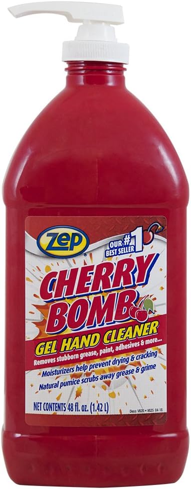 Zep Cherry Bomb Hand Cleaner (Ca) 48 ounce ZUCBHC48CA, Red