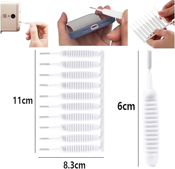Gap Hole Anti-Clogging Cleaning Brush, 2025 Upgrade Shower Head Brush Shower Head Cleaning Brush Shower Head Cleaner Tool Multifunctional Shower Head Cleaning Brushes for Household Bathroom (20Pack)