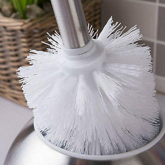 2Pcs Toilet Brush Replacement Head Cleaning Tool, Suitable for Brush rods with a Diameter of 12mm, White