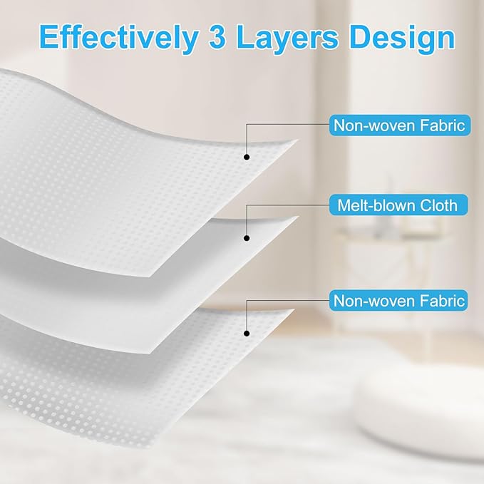 10 PSC Vacuum Bags Compatible with Ecovacs Deebot X1 Omni Turbo T10 T20 Omni T20/T20 Max/T20 Pro/X&T Series Robot Vacuum Cleaner,Dust Bags for Deebot T20 Omni