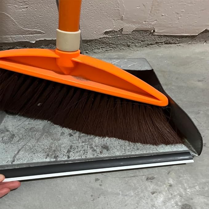 6 Pcs Dustpan Edge Replacement, 26cm Garbage Shovel Rubber Lip Strip for Dustpan