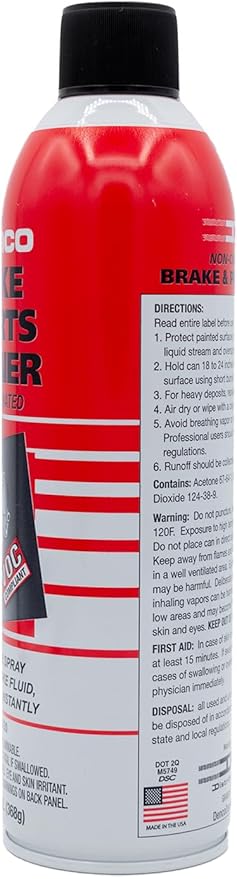 Denco #1930 Brake & Parts Cleaner - 13 OZ Net Wt - 15.3 FL OZ - 12 to 88 Pack (36)