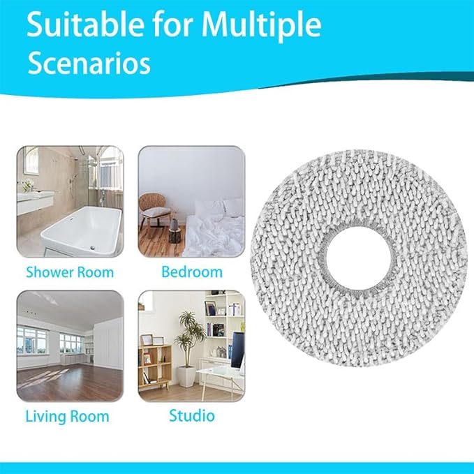 T50 Replacement Parts for ECOVACS DEEBOT T50 Series T50 PRO/T50 Max Vacuum and Mop Accessories Kit, includes V-shaped brush, Mop pads, Hepa Filters, Dust Bags, and Side Brushs
