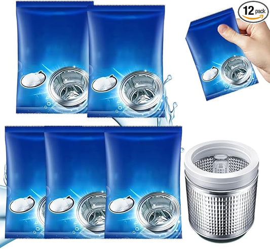 Washing Machine Cleaner, 2026 New Powerful Stain Remover for Washing Machine Tanks - Deep Clean Solution for HE Top Load and Front Load Washers, Descaler for Drum, Tub & All Internal Parts (5Pack)