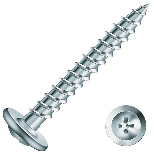#8 x 1-1/4" Wood Screw 250Pcs Alloy Steel Standard Thread Truss Head Fast Self Tapping by SG TZH