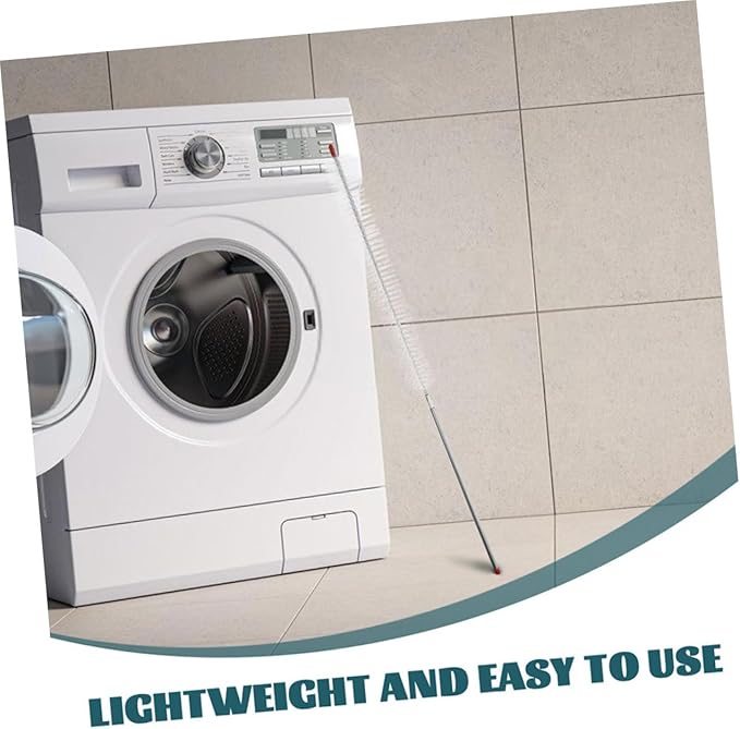 ULTECHNOVO 2Pcs Stainless Steel Washing Machine Cleaner Brush with Long Handle for Deep Cleaning Appliances Dryer Lint Brush for Efficient Vent and Refrigerator Maintenance