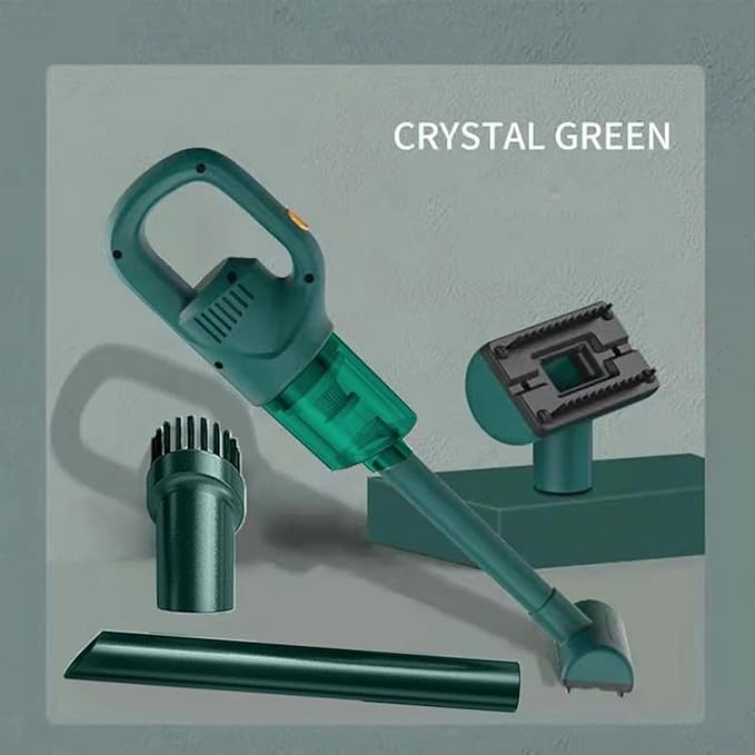 Cordless Vacuum Cleaner,50000PA High Suction Power Upright Vacuum,Portable Lightweight Car Stick Vacuum for Car Office Home Cleaning (Green)
