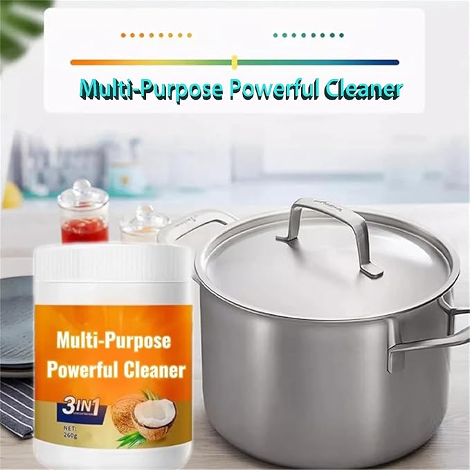 Multi Purpose Powerful Cleaner for kitchen, 3 In 1 Coconut Oil Natural Cleanser, Heavy Kitchen Duty Degreaser, All-Purpose Cleaner Removes Stains on Microwave,Oven & Stove Top (2)