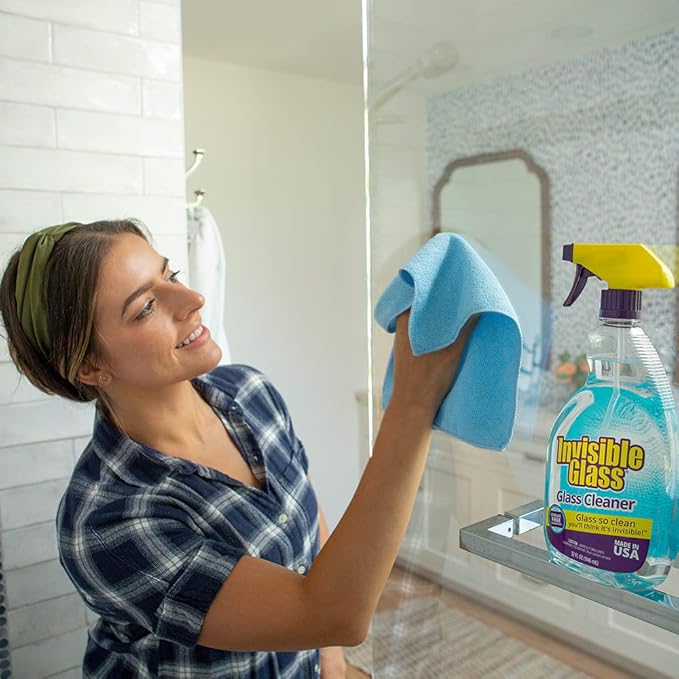 Invisible Glass 92194-4PK Premium Glass and Window Cleaner for Auto and Home Cleans Glass, Windows, Mirrors, and More, Streak-Free, Ammonia-Free, Tint-Safe, 32 Fl Oz (Pack of 4)