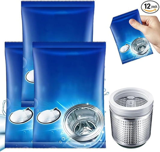 Washing Machine Cleaner, 2026 New Powerful Stain Remover for Washing Machine Tanks - Deep Clean Solution for HE Top Load and Front Load Washers, Descaler for Drum, Tub & All Internal Parts (3Pack)