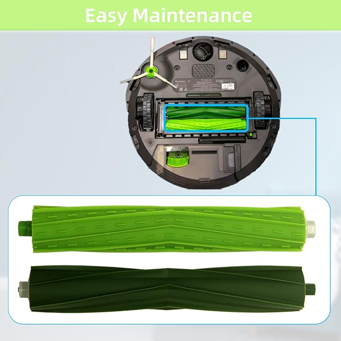 FUNFDWU 4 Sets Replacement Brush Parts Compatible with Roomba i, e & j Series – Fits i3 i3+ i4 i4+ i6 i6+ i7 i7+ i8 i8+, e5 e6 e7, j6+ j7 j7+, Combo j5 j5+, Combo i5 i5+ Vacuum Cleaner Roller Brushes
