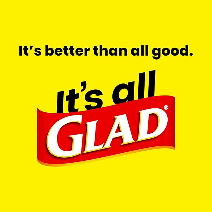 Glad Large 30 Gallon Trash Bags, Unscented Heavy Duty Garbage Bags, Forceflex with Drawstring, 68 Count (Packaging May Vary)