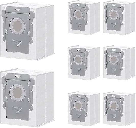 ApexOne 8 Pack Vacuum Bags for iRobot Roomba i, j, s Series, 104 Combo, 105 Combo, 105 Vac, Plus 405 (G185) (G181) Combo, Max 705 Vac, Max 705 Combo, Plus 504 Vac, Plus 505 Combo, Q0520 Robot Vacuum