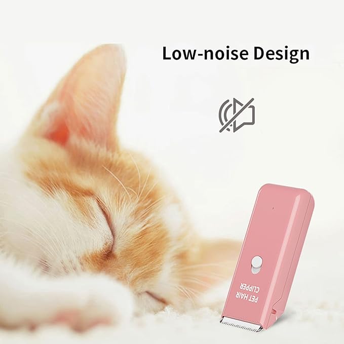 Grimgrow Dog Cat Home Hair Waterproof Clipper Portable Electric USB Rechargeable Pet Grooming Tools Low Noise Shaver Cordless Trimmer for Small and Large Pets
