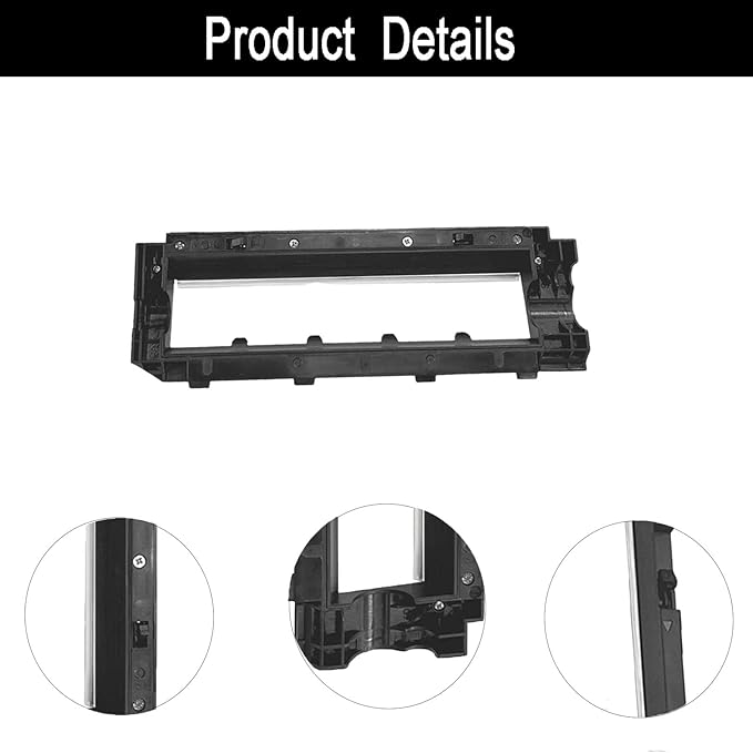 HyacGoaw Replacement Main Brush Cover Guards Compatible with Ro-borock S7 Max Ultra, S7, S7+, S7 MaxV, S7 MaxV Plus, S7 MaxV Ultra, Q5,Q5+, Q7, Q7+, Q7 Max, Q7 Max+ Robot Vacuum (Black)