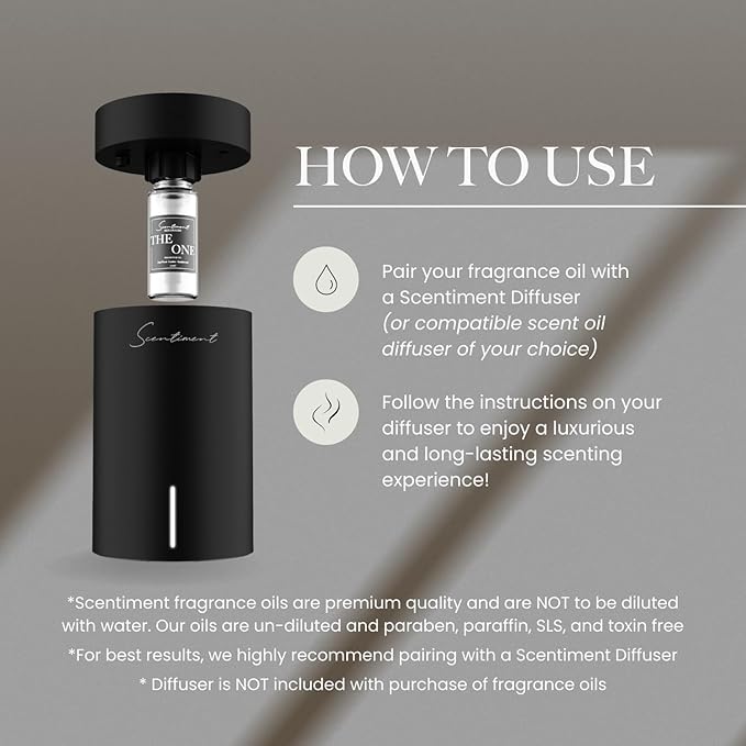 Scentiment Diffuser Oil- Malibu | Aromatherapy Home Fragrance | Inspired by Nobu® Hotel | Luxurious Scent with Notes of Lemon, Ginger, Musk (20 mL)