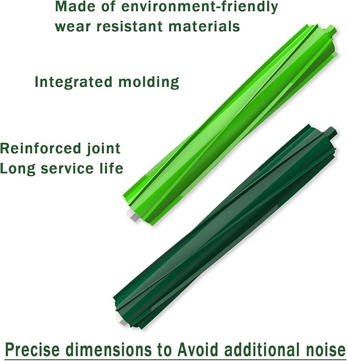 E-HAO Vacuum Replacement Parts for iRobot Roomba Combo i3, i3+, i5, i5+, i8, i8+, j5, j5+ models, 1 set Rubber Roller, 3 Reusable Mopping Pads, 3 HEPA Filters and 3 Edge-Sweeping Brushes