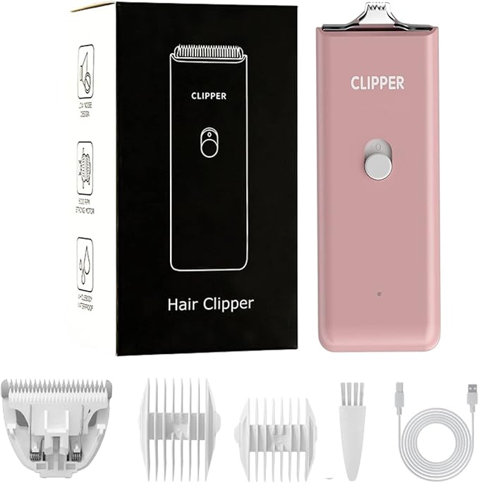 Grimgrow Dog Cat Home Hair Waterproof Clipper Portable Electric USB Rechargeable Pet Grooming Tools Low Noise Shaver Cordless Trimmer for Small and Large Pets