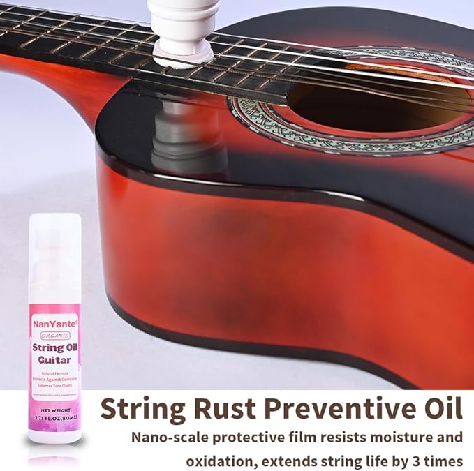 Guitar Cleaning Care Kit | 100ml Polish&Cleaner + 100ml Lemon Oil + 80ml Rust Prevention Oil | All-in-One Guitar Care Bundle with Free Microfiber Cloth | Pro-Grade Cleaning & Protection