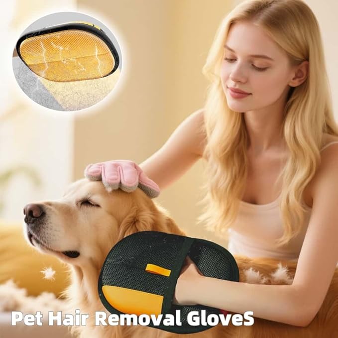 ZONCIHO Pet Hair Remover, Pet Hair Removal Gloves for Carpet, Couch, Furniture, Car Seat, Upgraded Pet Hair Removal Tool (1PCS)