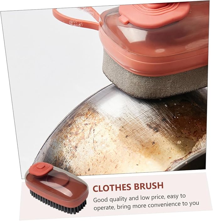 1pc Hydraulic Brush for Kitchen Laundry Hard Bristled Pot Brush Non-Slip to Store Design
