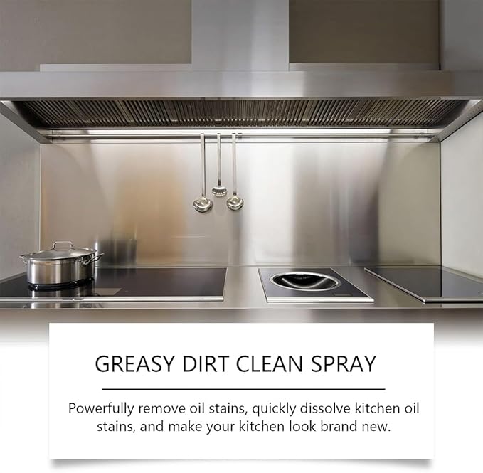 Multifunctional Powerful Kitchen Foam Cleaner, 2025 New All Purpose Oil Stain Cleaning Spray, Powerful Degreasing, Gentle Formula, Perfect Forovens, Grills And Microwaves (1)