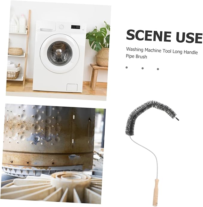 CIYODO Washer Cleaning Brush Long Handle Universal Washer Tubing Cleaner Dryer Vent Brush for Efficient Coil Cleaning for Home Appliances
