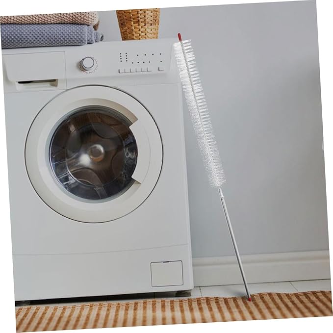 ULTECHNOVO 2Pcs Stainless Steel Washing Machine Cleaner Brush with Long Handle for Deep Cleaning Appliances Dryer Lint Brush for Efficient Vent and Refrigerator Maintenance
