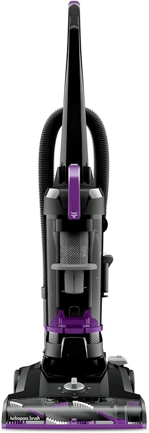 BIISSELLL Power Force Helix Bagless Upright Vacuum, Powerful Suction for Pet Hair,Carpet, Tile & Hardwood,Cleaning, Scatter-Free Technology, Large Dirt Tank, 23ft Cord, 5 Height Settings (Violet)