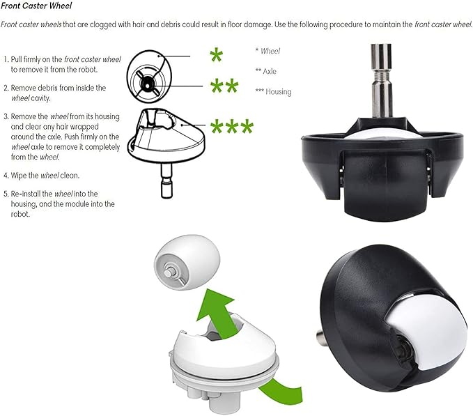 JoyBros Parts Accessories for iRobot Roomba evo i1 i2/+i3 i3+ i4 i5 i6 i6+ i7 i7+ i8 i8+/Plus E5 E6 E7 J5 J6 J7 I,E &J Series :Roller Brush,Side Brushes,HEPA Filter Caster Wheel Wheel