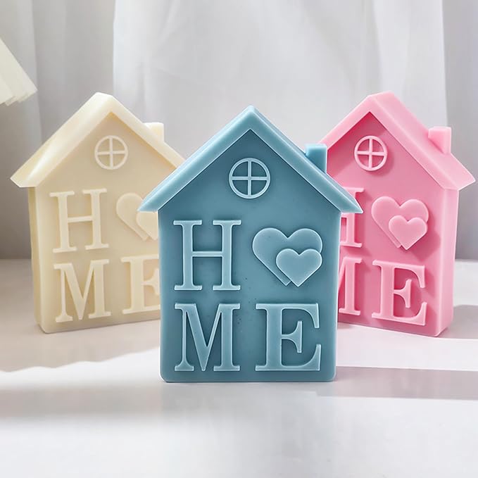 Home House Molds House Resin Mold House - Resin Casting Silicone Molds for Home Decor & Candle Making Wave Spiral Mold