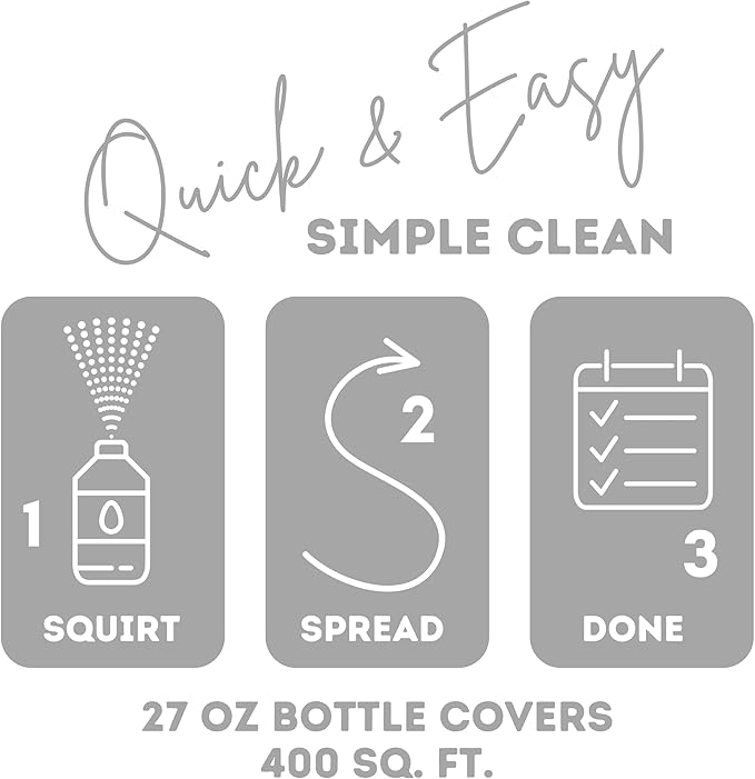 Quick Shine Hardwood Floor Luster-Polish 27oz-6pk | Plant-Derived w/Carnauba | Safer Choice, No PFAS, pH Neutral | Ready to Use Formula w/Anti-Slip Technology | Simply Squirt & Spread | Made in USA
