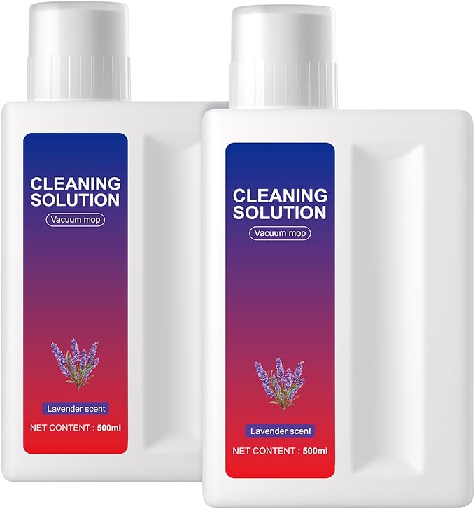 Nukisa Lavender Floor Cleaning Solution Compatible with Dreame Wet & Dry Vacuum and Robot， Residue & Streak Free,Suitable for All Robot Vacuum Cleaners and Wireless Wet Dry Dual-Use Vacuum Cleaners