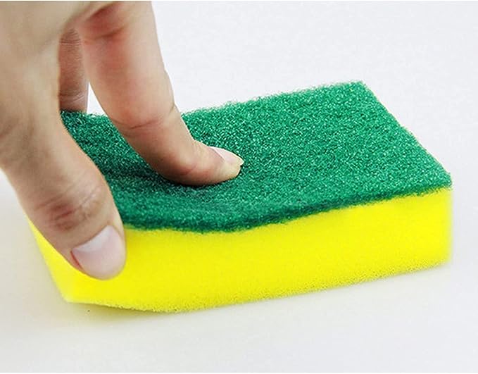 24 Pack Sponge Individually Wrapped, Bulk Kitchen Dishwashing Sponge, Non Scratch Scouring Pad, Odor-Free Scrubbers for Cleaning Sponge Wipes for Travel Apartments