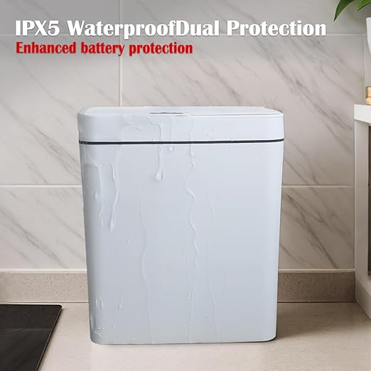 Two Green Smart Sensor Trash cans with a Capacity of 3.2 gallons, Supporting Multiple Opening Methods, Waterproof Design, Anti Odor Design, Fast Response, Suitable for Kitchens,bedrooms,Offices, etc