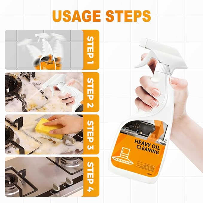 Stubborn Stains Cleaner, 2025 Upgraded Powerful kitchen Degreaser, Multipurpose Stain Removal Cleaners, Stove Cleaner for Gas Stove Top, Kitchen, Bath Shower Glass (3, One Sets)