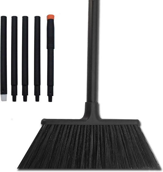 Xifando 54 Inch Long Metal Handle Household Broom - Adjustable Heavy-Duty Broom for Indoor and Outdoor Cleaning, Suitable for Homes, Garages, Kitchens, Bathrooms, Malls, Offices, and Yards