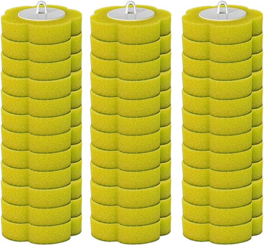 Disposable Toilet Cleaning System: Toilet Brush & Holder Kit with 18PCS Pre-Soaked Cleaner Wall-Mount Scrubbing Toilet Brush Bathroom Cleaning Kit (36-Pack Lemon Brush Head)