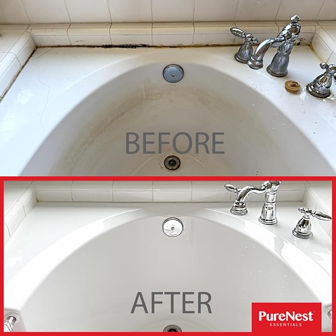 PureNest Super Easy Seal Stain Cleaner – No-Scrub Formula – Removes Stains from Seals, Sillicone Caulking, Shower Walls, Bathtubs, Refrigerator Gasket & Front Load Washer Seal – 5.3 oz
