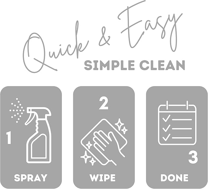 Quick Shine Hardwood Floor Cleaner Daily Care 24oz, 6Pk | Naturally Cleans Dirt & Scuff Marks | Dirt Dissolving, Streak Free, No Rinse & Ready to Use | Spray, Wipe, Done! | Safer Choice Cleaner