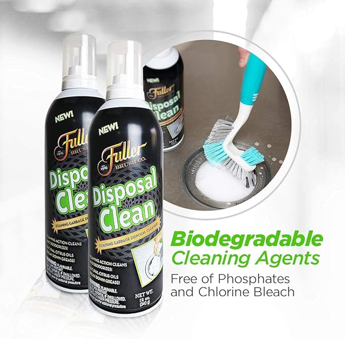 Fuller Brush Garbage Disposal Cleaner ? Foaming Action - Fresh Citrus Scent ? 12 oz. - 6 Pack
